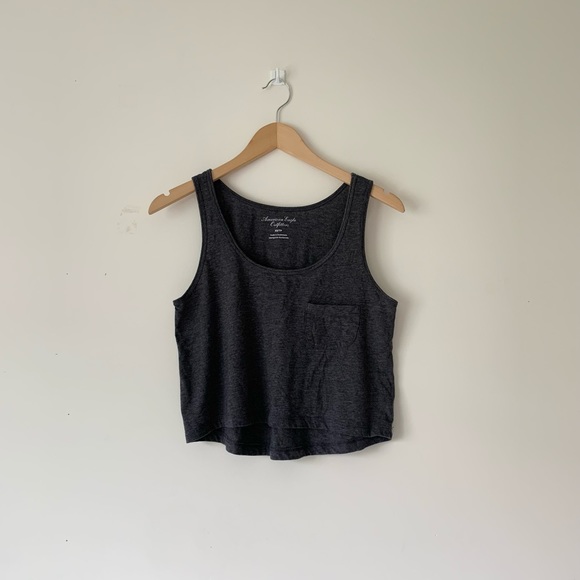 American Eagle Outfitters Tops - (2/$10) AMERICAN EAGLE | Grey pocket tank
